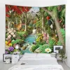 Esthétique décor à la maison tapisserie serviette de plage tapis de yoga couverture nappe tapisserie tropicale jungle animaux tenture murale tapisserie 240115