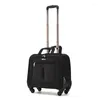 Suitcases Nylon 16"Inch Multifunction Cabin Rolling Luggage Travel Suitcase Bag With Laptop Lining