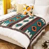 Bohemian Plaid cotton Decorative Blankets For bed Sofa Cover Camping Picnic Blanket Mat Tapestry Chair Couch Slipcover 240115