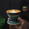 Кофейники, 1 шт., чашка в стиле ретро, керамическая кружка для эспрессо, китайская чайная чашка, керамическая чайная чаша, фарфоровый подарок для друзей