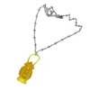 Pendentif Colliers Mode Elf Lantern Collier Couker Mini Longue Chaîne Croix Bijoux De Fête Y2K Clavicule