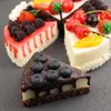 Decoratieve Bloemen Simulatie Fruitcake Brood Model Kunstmatig Snijden Nep Ijs Leuk Speelgoed Winkel Display Voedsel Po Rekwisieten