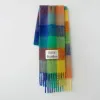 Hot sell Women Scarf Winter Cashmere Scarf Blanket Scarves Women Type Colour Chequered Tassel Soft Touch Warm Wraps