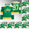 Benutzerdefinierte Hockey-Trikot Männer Frauen junge Minnesota''Wild''Jersey 29 Marc-Andre Fleury 90 Ryan O'Reilly Joel Eriksson Ek Mats Zuccarello Alex Goligoski Matt Boldy Matth