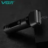 VGR Pro Wet Dry Electric Shaver för män Uppladdningsbar elektrisk rakkniv tvättbar skägg rakmaskin LCD Display240115
