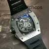 Mechanical Watch Chronograph Richardmill Luxury Wristwatches Mens Watches Richardmill Mens Watch RM011 Titanium Alloy Sports Machinery Hollow Fashion Cas llfp