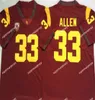 USC Trojans Maillot de football de Californie du Sud NCAA College Reggie Bush Troy Polamalu Caleb Williams Addison Dye Jones Tuipulotu Gentry Lee Bullock Brown