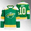 Benutzerdefinierte Hockey-Trikot Männer Frauen junge Minnesota''Wild''Jersey 29 Marc-Andre Fleury 90 Ryan O'Reilly Joel Eriksson Ek Mats Zuccarello Alex Goligoski Matt Boldy Matth