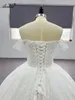 Alonlivn Luxurious Sparkly Sequined Lace Ball Gown Wedding Dress Sweetheart Off Shoulder Sleeves Bridal Gowns