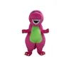 2019 high quality Profession Barney Dinosaur Mascot Costumes Halloween Cartoon Adult Size Fancy Dress238d