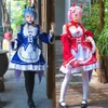 أزياء خادمة Cosplay الرسوم المتحركة عرض المطعم الياباني لوليتا-كوت العمل anime263p