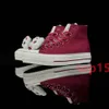 Scarpe di tela firmate uomo donna scarpe casual con piattaforma inferiore spessa conversity Classiche sneakers comode alte basse bianche e nere