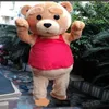 2018 Factory Teddy Bear of TED Adult Mascot Costume for Hallowmas Chrstmas party267G