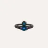 Jóias Vivianeism Westwoodism anéis de Saturn Orbit de diamante completo anel de diamante de luxo de estilo de ponta