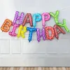 Party Decoration 13pcs Kids Supplies Birthday Balloon Rose Gold Foil Letter Balloons Set Happy Caramel Color Globos