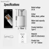 Luftfuktare Candlelight Arom Diffuser USB Electric Ultrasonic Mist Maker Air Firidifier för Home Car Mini -doft Essential Oil Diffuserl240115