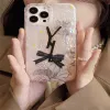 Klassisk designer Telefonfodral Kvinnor Fashion Bowknot Flower Case Luxury Letters Tryckt Phonecase för iPhone 14 Pro Max 13 12 11 -3