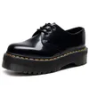 Bottines basses en cuir de vache Rose Holly, plateforme assortie à 2 trous, Doc Martens, bottines basses pour femmes, L240115