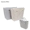 TANQU Classic Mini tela di lino organizer fodera interna in tessuto inserto per Obag O Bag borsa da donna accessorio 240115