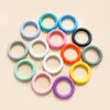 10pcs Baby Silicone Ring 65mm Teether Beads Food Grade Baby Baby Bumlace Necklace Toys Diy Pacifier سلسلة مجوهرات الإكسسوارات 240115