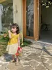 Girl Dresses Children's Wear Summer Toddler Girls' Korea Color Block Sleeveless Dress A-line Thin Princess Holiday Patchwork