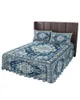 Bed Skirt Vintage Bohemia Elastic Fitted Bedspread With Pillowcases Protector Mattress Cover Bedding Set Sheet