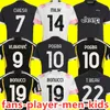 2023 2024 Soccer Jerseys Home Away Juventus Milik Di Maria Vlahovic Kean Pogba Chiesa McKennie Locatelli 23 24 Top fans Player Men Kids Kits Football Juves