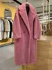 Maxmaras Coat Teddy Bear Womens Cashmere Caats Wool Inverno 2024 Autumnwinter 18 Color Star Mesmo estilo Partícula de pele Fleece M