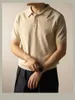 Männer T Shirts 2024 Sommer Streetwear Retro Casual Mode Stricken T-shirts Slim Fit Kurzarm Shirt Mehrfarbig Top Kleidung t-shirt