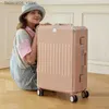 Чемоданы kmikli Fashion Luggage Boys 24 Тележка Алюминиевая рама Чемодан с тягой Box Женский 20 Перенести пароль на посадку Travel Box 26 Q240115