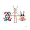 Fyllda P Animals The Amazing Digital Circus Clown Toy Cartoon Doll Pomnlls Jax Soft Toys Söta barn Jul Drop Delivery DHZ3A