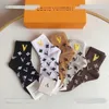 Mens Socks designer Designer Luxury luis vitons Fashion Mens And Womens Cotton Breathable Smiling FaPrinted 5 Pairs Sock for men women With Box 8XA7 WJK8