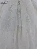 Alonlivn100% Real Photos Shiny Lace Ball Gown Wedding Dress With Chapel Train Luxury Embroidery Lace Sweetheart Bridal Gowns