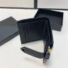 Luxury Designer Triangle Leather wallets coin purses Womens cards holder Genuine Leather with messenger cardholder mens wallet card key pouch