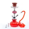 Arabska hakah shisha bong palenie rur woda szklana wazon 5 kolorów jeden wąż