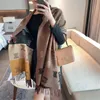 Designer women Scarf Luxury Cashmere Thick Shawl Women Winter Wram Pashmina Wraps Hijab with Tassel Bufanda Foulard wearing soft comfortable