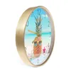 Horloges murales Kawai Ananas avec horloge de lunettes de soleil pour cuisine salle à manger fruits tropicaux décor côtier d'été montre de bord de mer