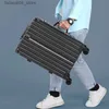 Suitcases Trolley Luggage Aluminum Frame Rolling Luggage Case 20 24 26 28 inch Travel Suitcase on Wheels Combination Lock Carry on Luggage Q240116