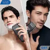 Electric Shaver Kemei KM-1102 Uppladdningsbar trådlös rakapparat för män Twin Blade Återdragande skägg Razor Face Care Multifunktion Stark trimmer