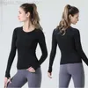 2023 Yoga LU Nouveau Swiftly Tech 2.0 Respirer T-shirt de gymnastique avec Manches Longues Sans Couture Sport Top De Fitness Vêtements De Sport LL9C25