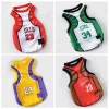 Sportswear Dog Apparel Vest Basketball Jersey Cool Breathable Pet Cat Clothes Spring Summer Fashion Cotton Shirt Lakers Large Dogs Puppy ZZ