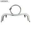 Lionsen 2PCS 22cm Metal Purse Frame Kiss Clasp Lock Ring Handle M Shape for DIY Bag Accessory 240115