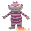 Fantasia personalizada de mascote de gato rosa tamanho adulto 218l