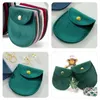 Storage Bags Velvet Purse Snap Bag Ring Earrings Necklace Double-sided Jewelry Packaging (large Dark Green) Small Travel