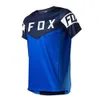 2024 Men's T-shirts Fox Breathable Sweatwicking Mountain Bike Cycling Suit Short Sleeve Top Summer Off Road Motorcycle