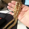 Designers necklaces cuban link gold chain chains Gold Miami Cuban Link Chain Necklace Men Hip Hop Stainless Steel Jewelry Necklaces Aeptk