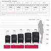 Suitcases 30 Large Capacity Black Luggage Waterproof Durable Trolley Case Oxford Cloth Detachable Spinner Wheel 20 Password Suitcase Q240115