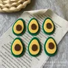 Dekorativa figurer 2st Korean Summer Fruit Avocado Slices Acrylic Accessories DIY Handgjorda örhängen för smyckenillverkning