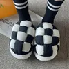 Slippers Litfun Damesfleece Brood Winter Pluche Warm Antislip Home Indoor Waterproog Fluffy Cloud