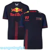 Homens camisetas 2024 Novo Designer F1racing T-shirtteam Racing T-shirt Camisa de ciclismo Secagem rápida Verão Trabalho Carro Uniforme de manga curta Sportswear para homens